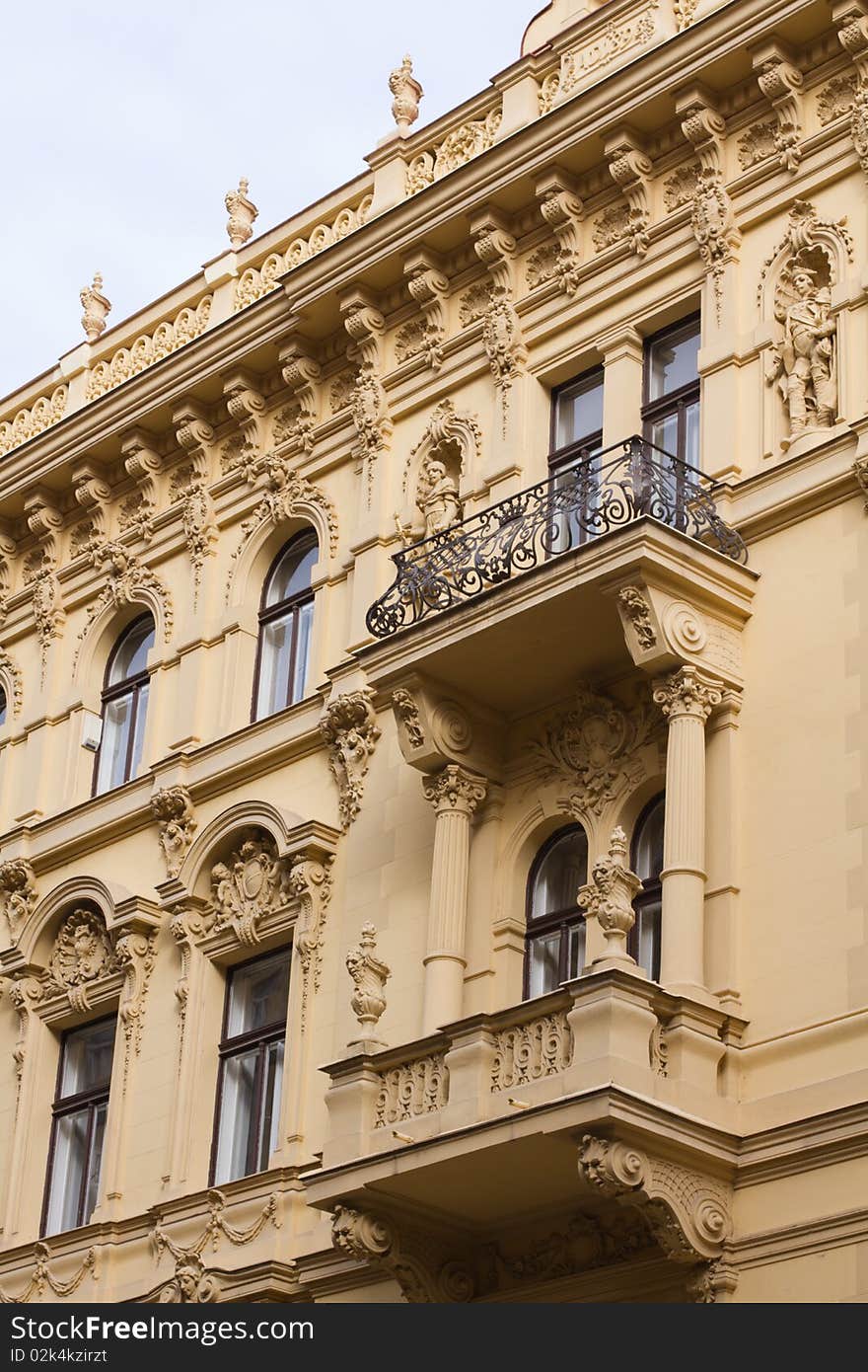 Fragment Of Prague Building