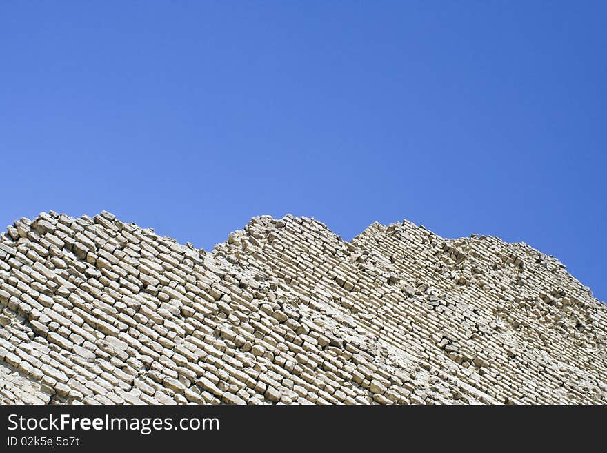 Side view of the step pyramid Egypt. Side view of the step pyramid Egypt