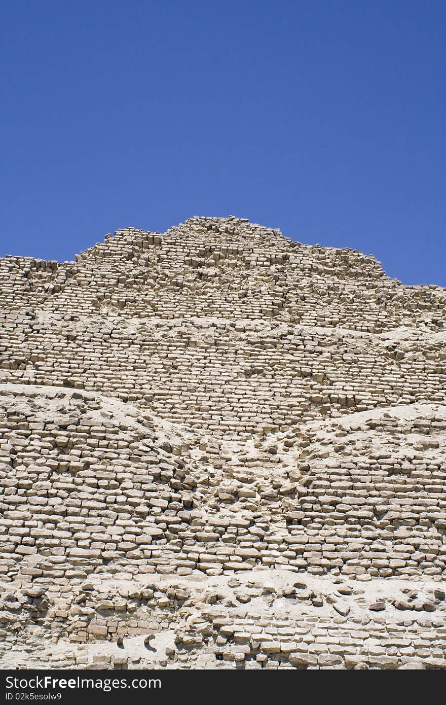 Side view of the step pyramid Egypt. Side view of the step pyramid Egypt