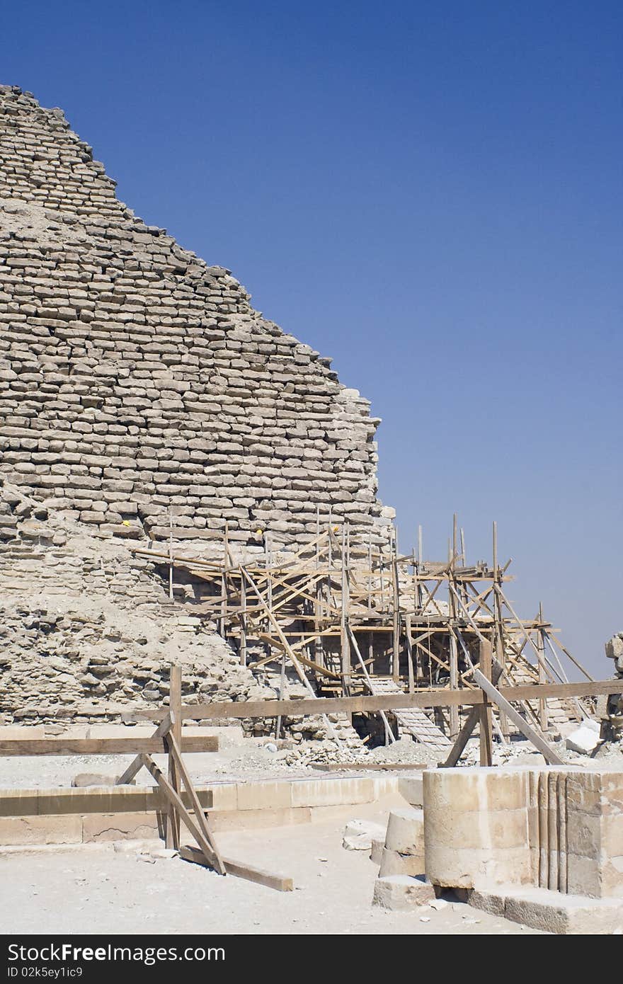 Side view of the step pyramid Egypt. Side view of the step pyramid Egypt