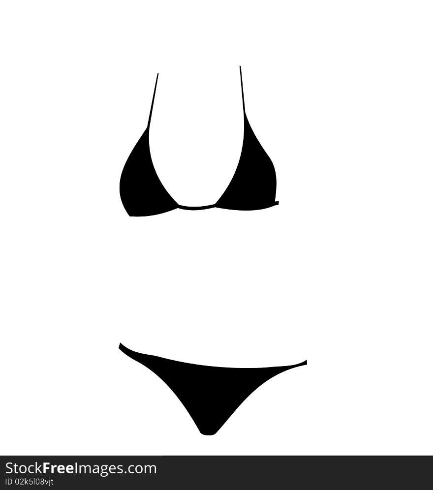 Illustration of silhouette swimming suit. Vector. Illustration of silhouette swimming suit. Vector