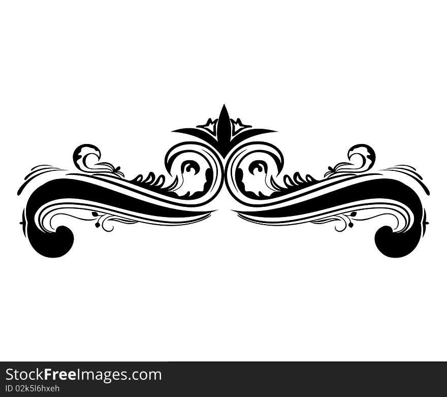 Swirl element for design and decorate. Vector