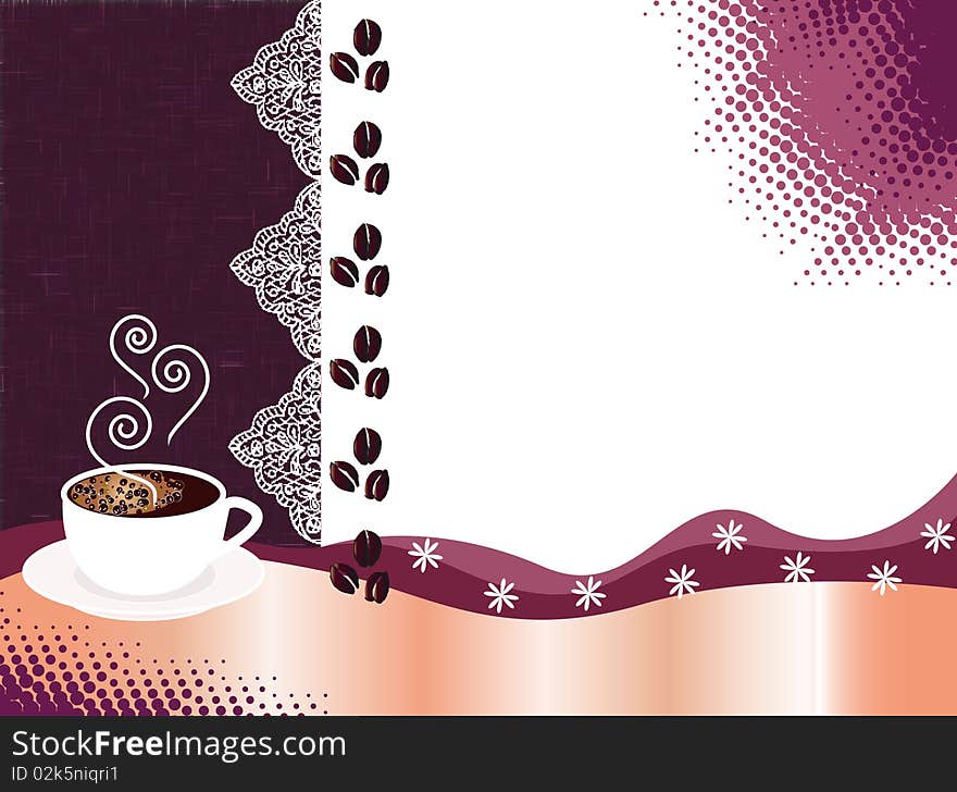 Beautiful coffee background