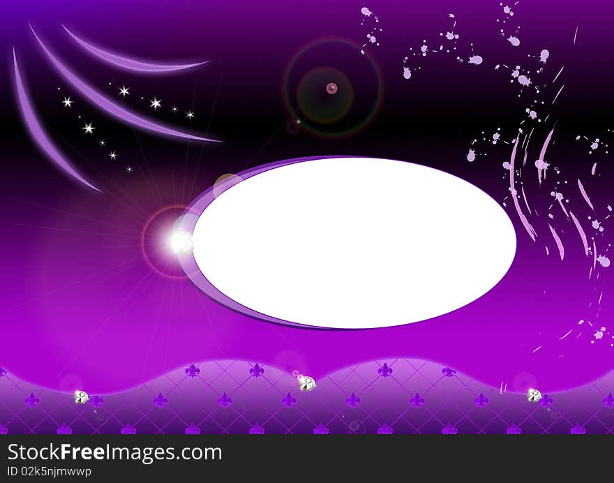 Violet background with diamonds