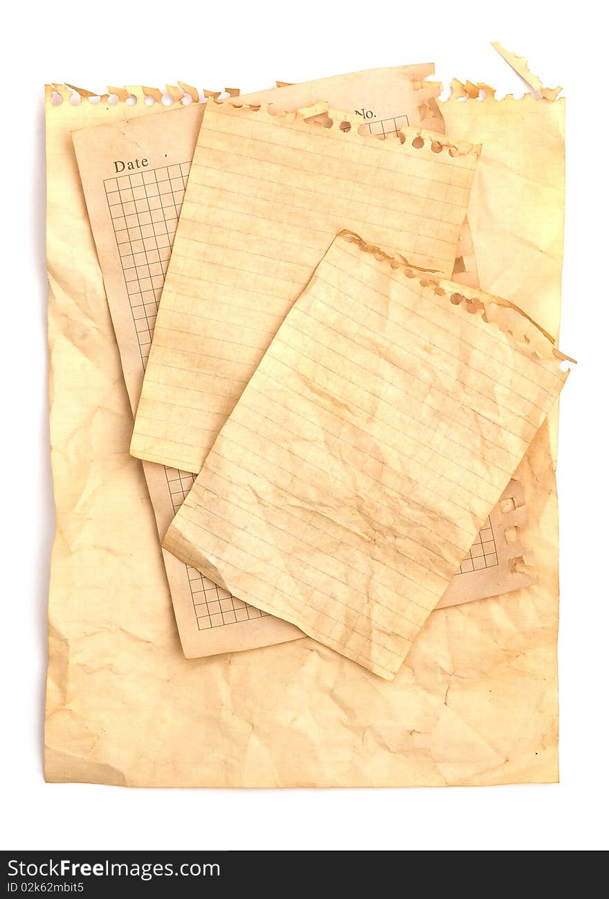 Old note papers