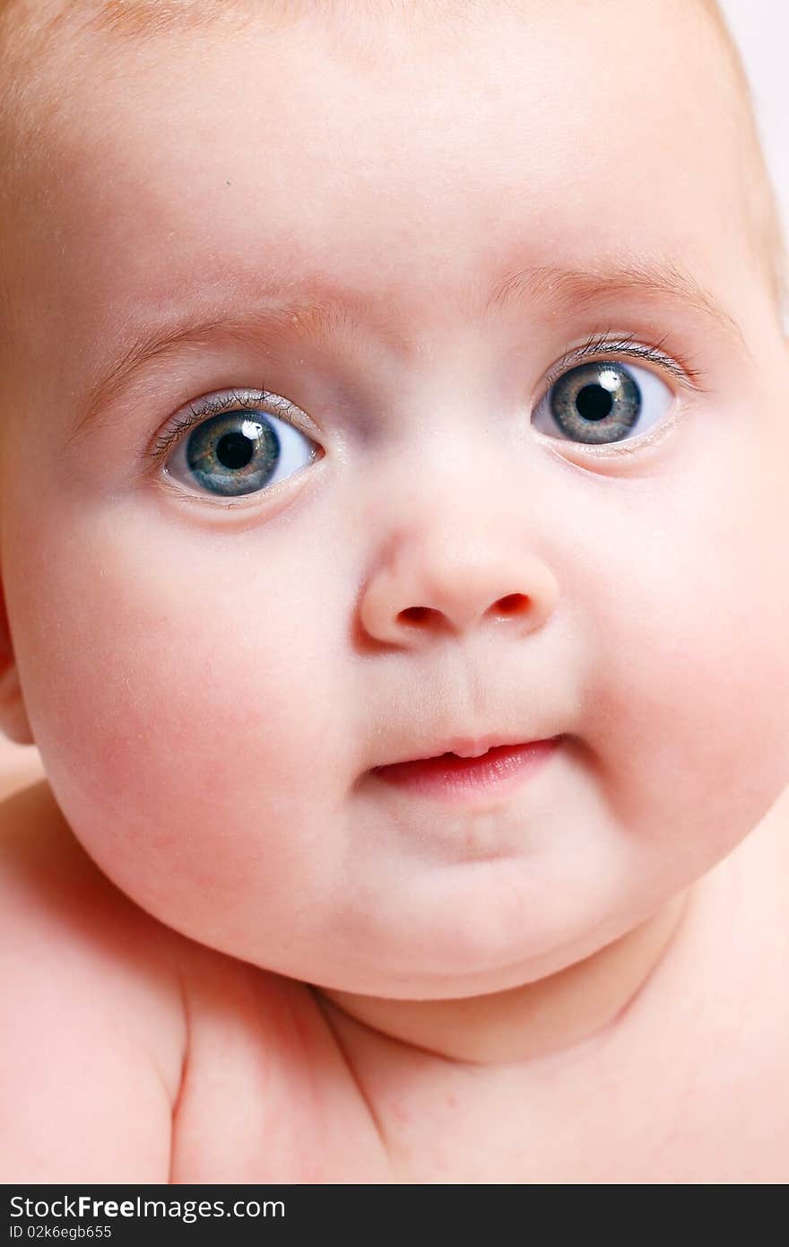 Studio Portrait of beautiful child