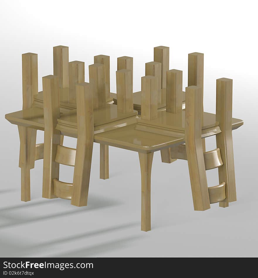 Table with chairs