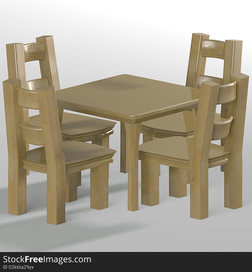 Table with chairs