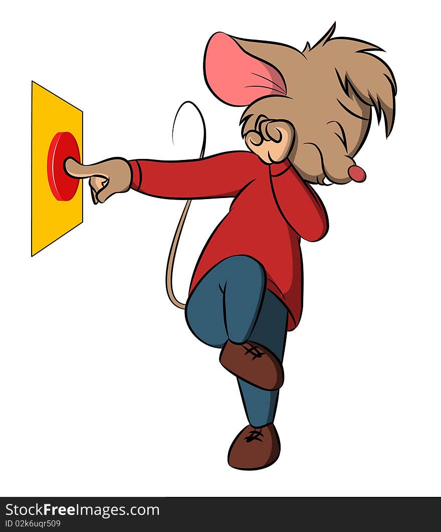 Danger button mouse