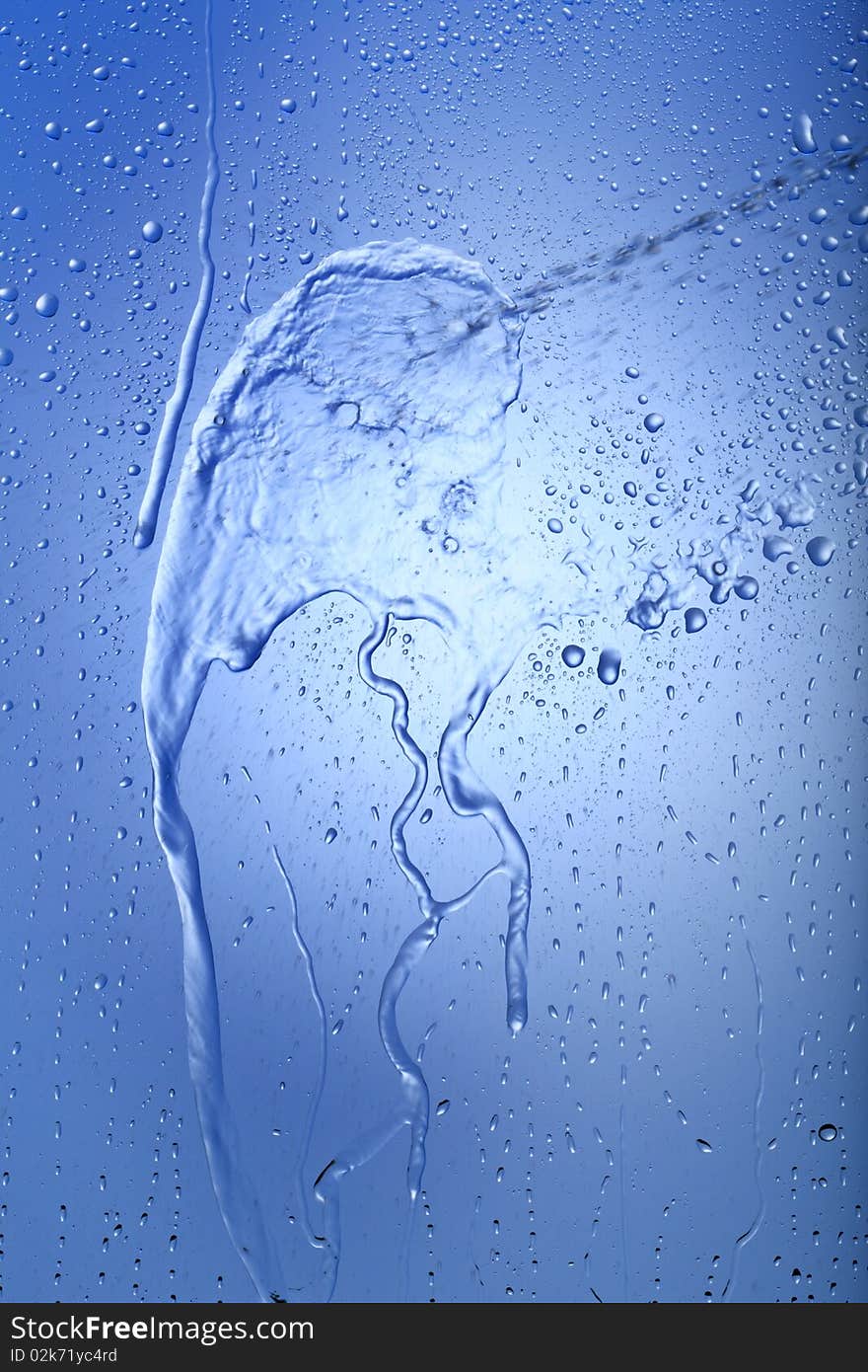 Close up of droplets on glass. Close up of droplets on glass.