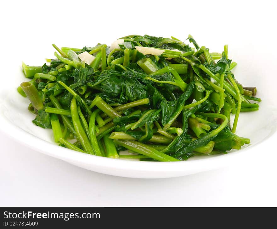 Fried spinach cabbage