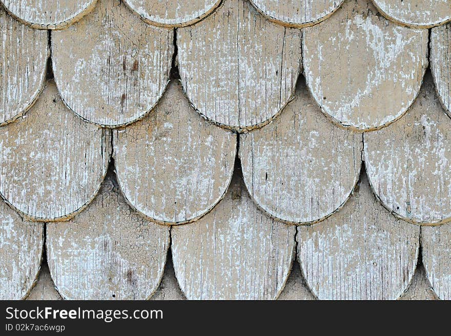 Wood shingles as roof tiles. Wood shingles as roof tiles