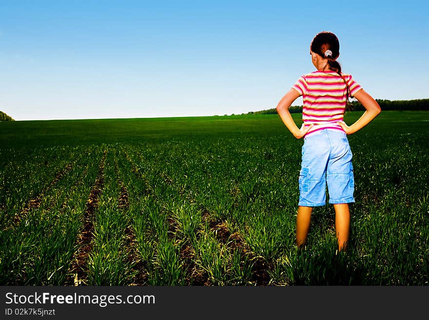 Girl In Field