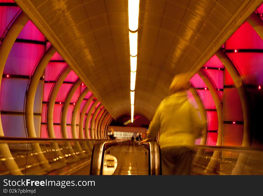 Bright walkway to the entrance