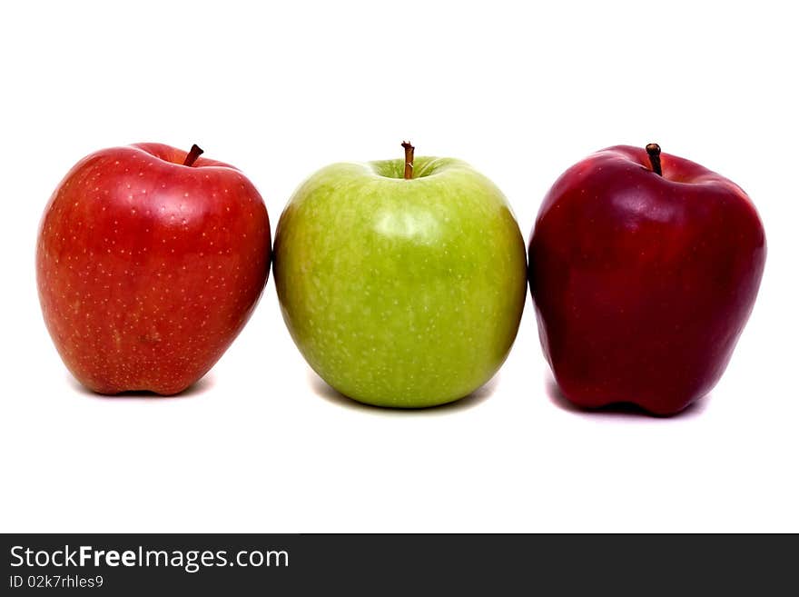 Colorful apples for healthy eating