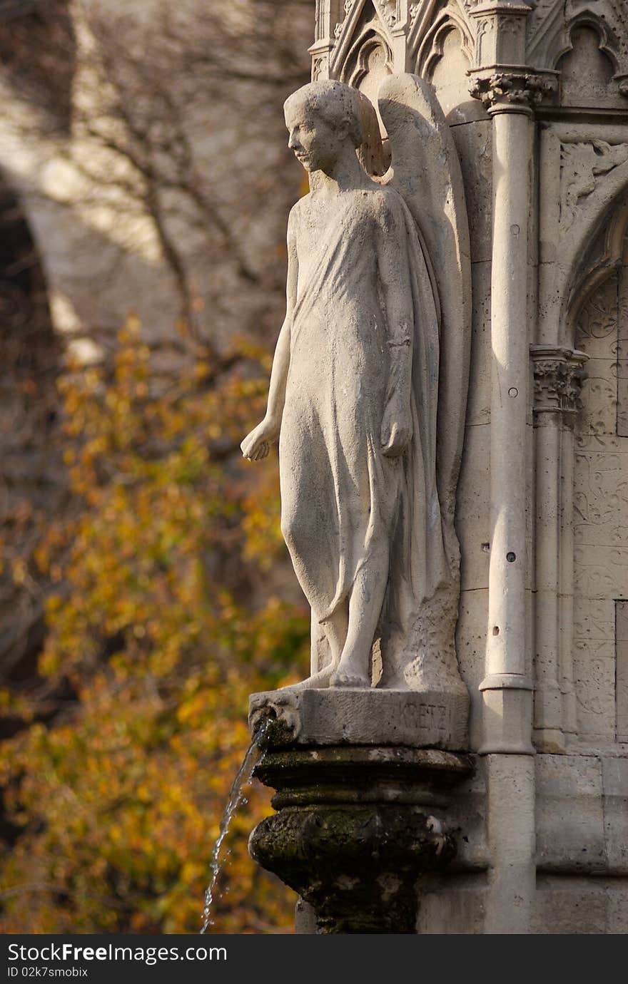 Notre Dame Fountain, Paris, France