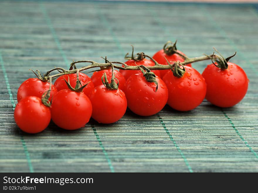 Fresh red tomatoes, landscape photo. Fresh red tomatoes, landscape photo