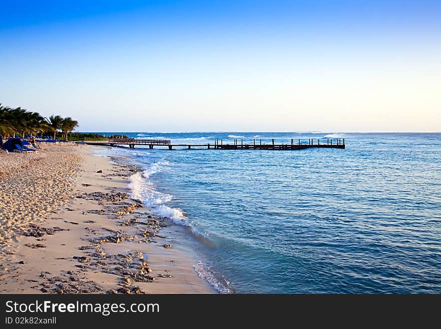 Pier at Grand Turk Islands, Caribbean