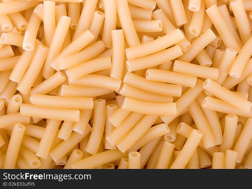 Close-up of raw macaroni. Close-up of raw macaroni