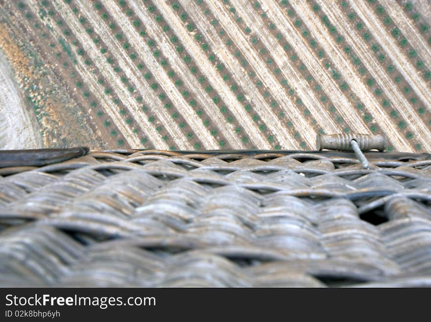 Aerial Landscape And Air Balloon Basket