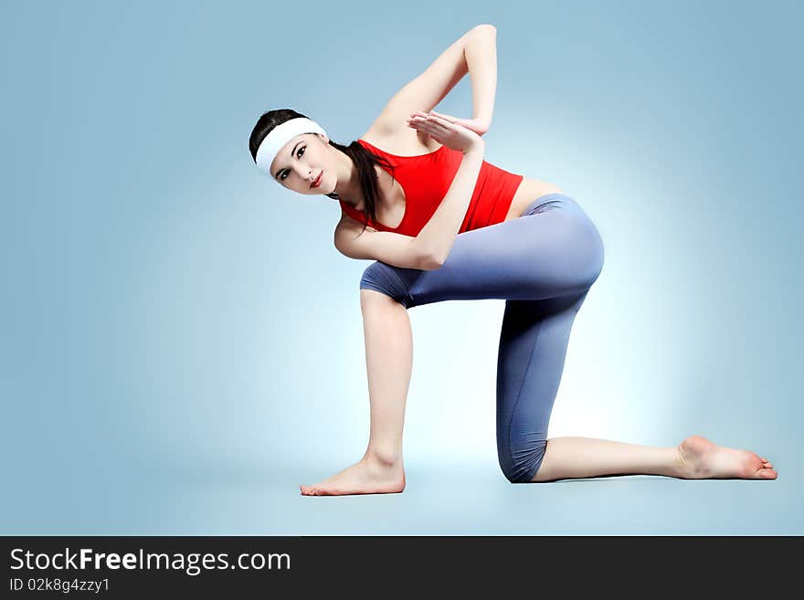 Shot of a sporty young woman. Active lifestyle, wellness, yoga. Shot of a sporty young woman. Active lifestyle, wellness, yoga.