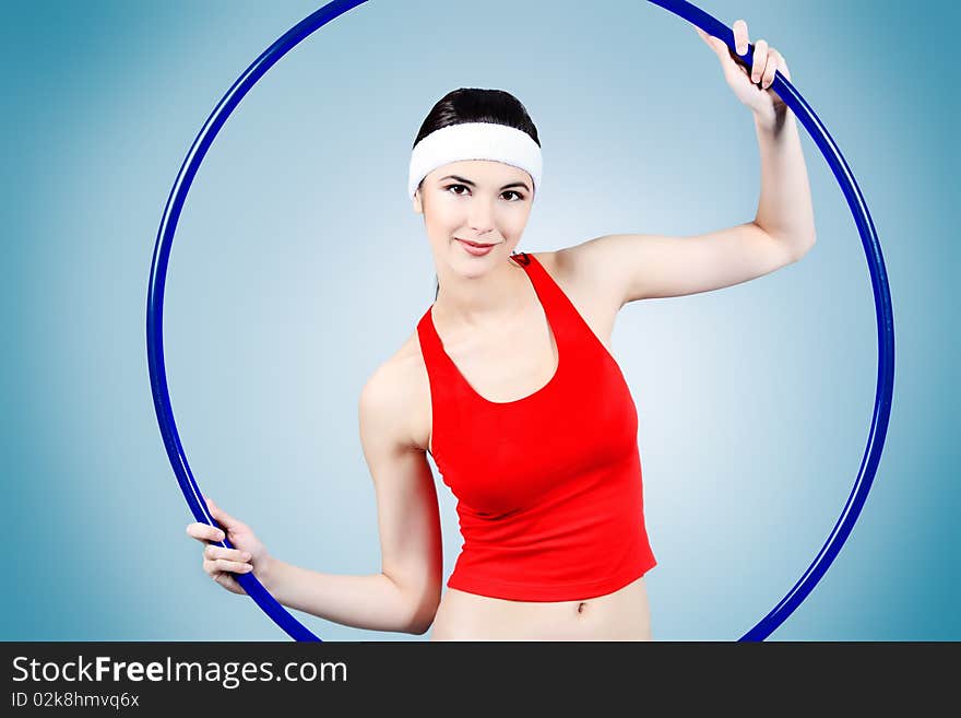 Girl with a hoop