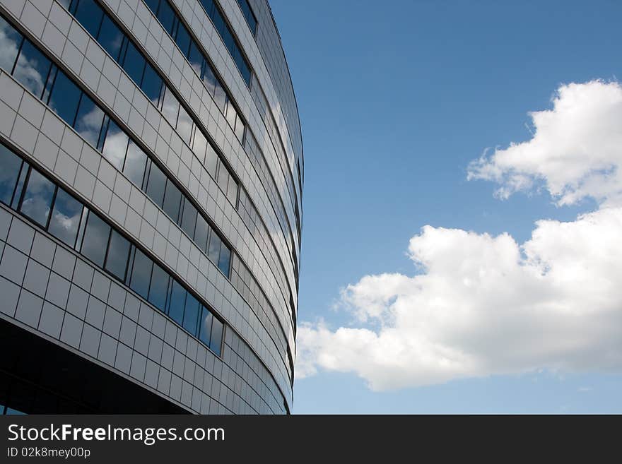 Modern building and Blue sky