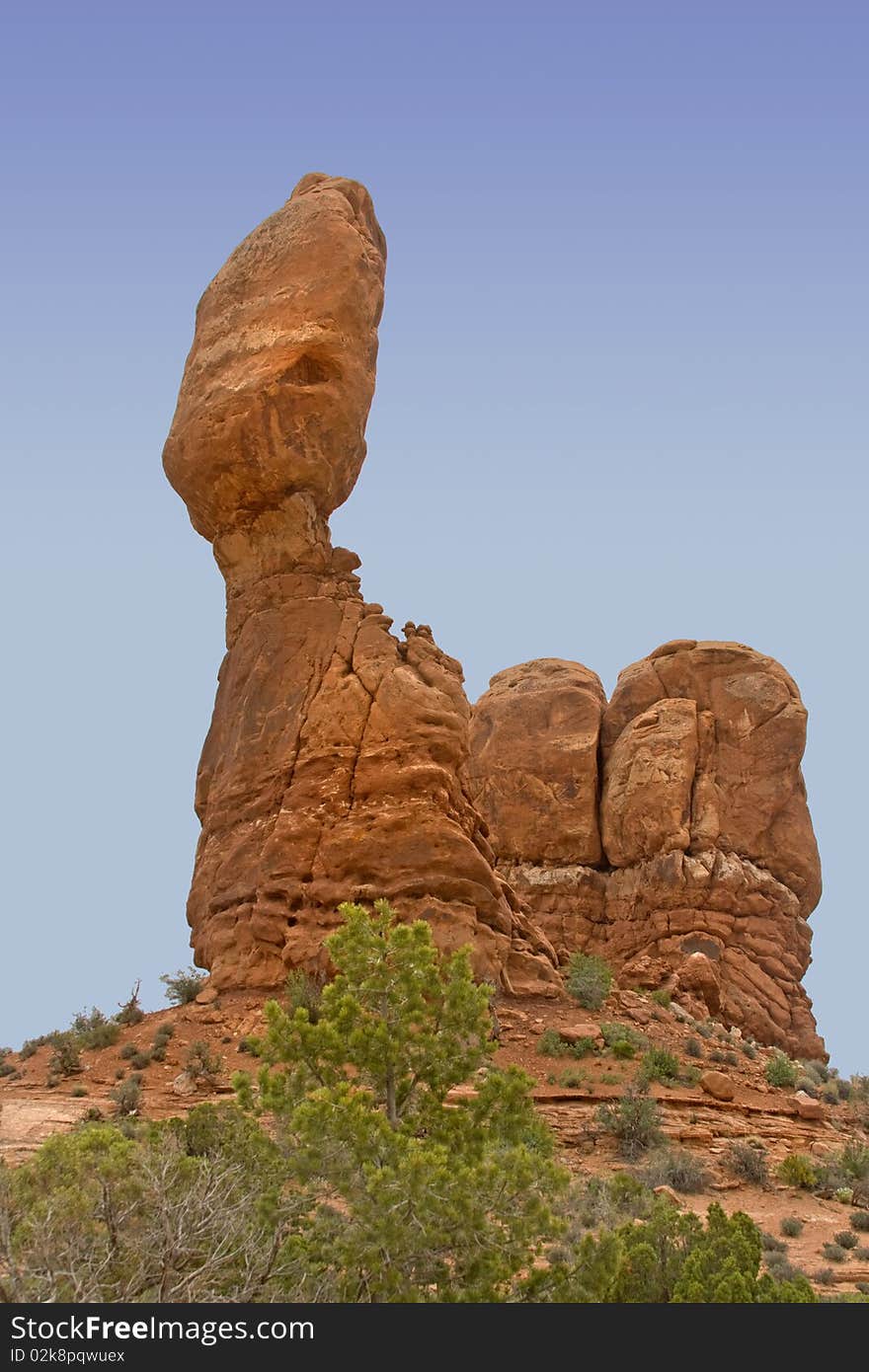 Balanced Rock in Arches NP, Utah. Balanced Rock in Arches NP, Utah