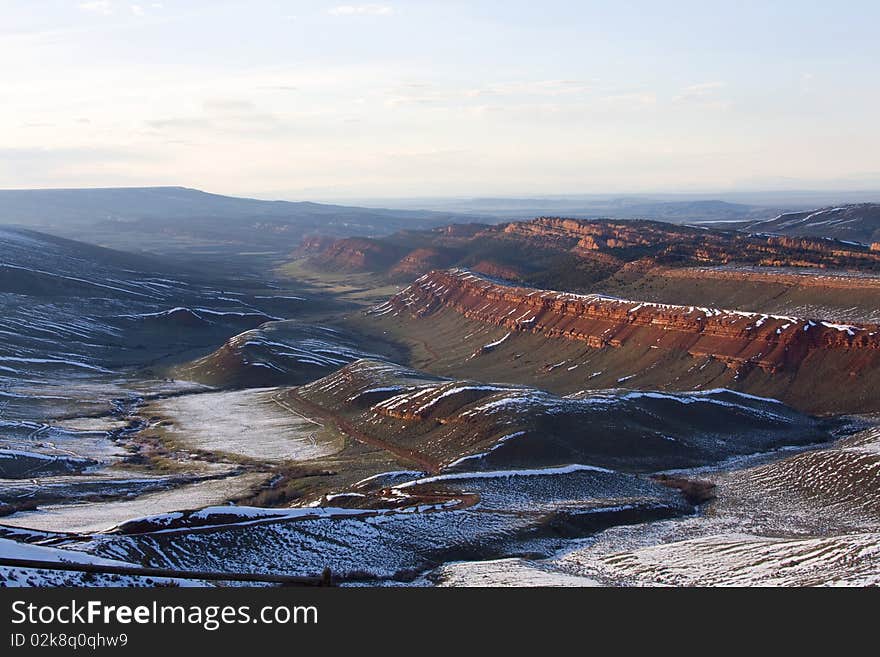 Rugged Canyon Wall, Wyoming