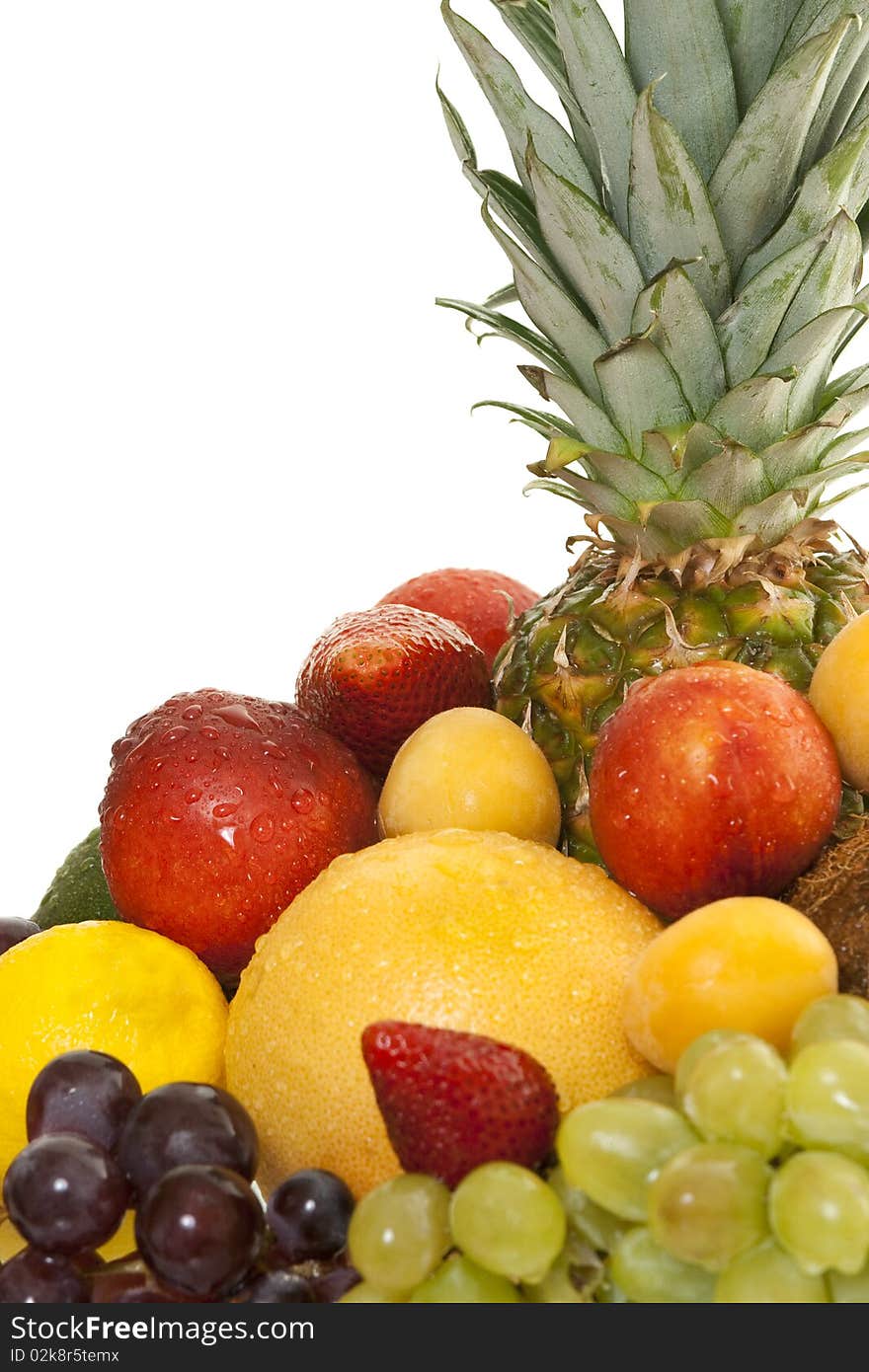 Various types of freshly fruit