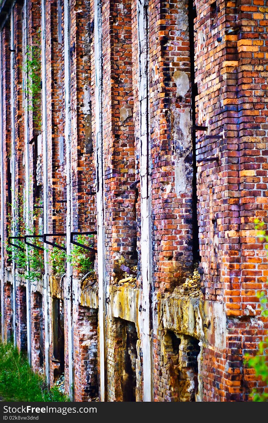 Ruins of a very heavily polluted industrial site, 1890's the place was known as one of the most polluted towns in Europe. Ruins of a very heavily polluted industrial site, 1890's the place was known as one of the most polluted towns in Europe.