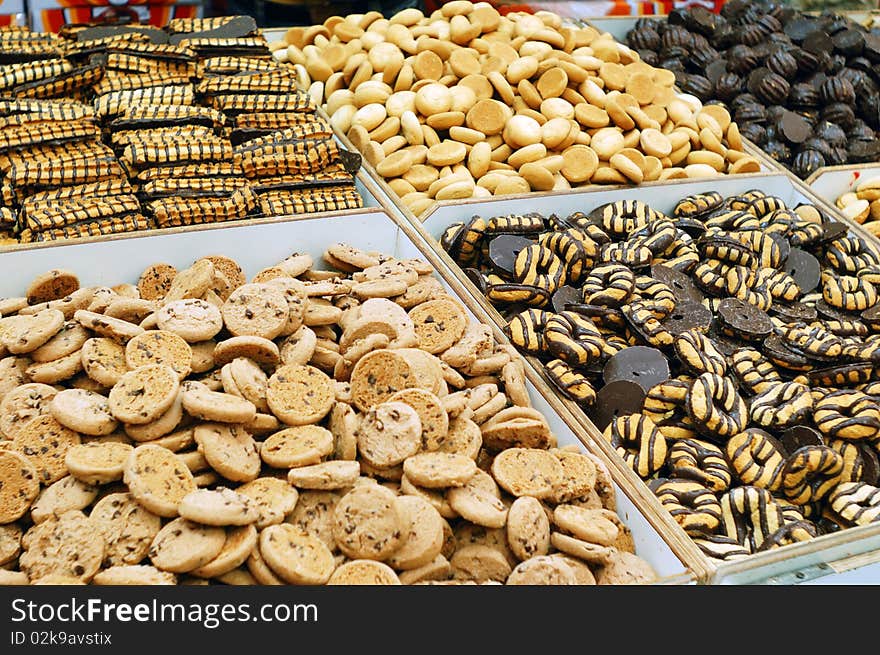 Close up of cookies