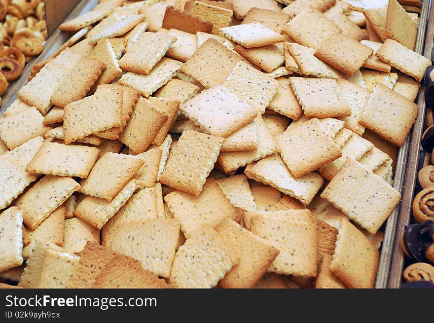 Close up of cookies