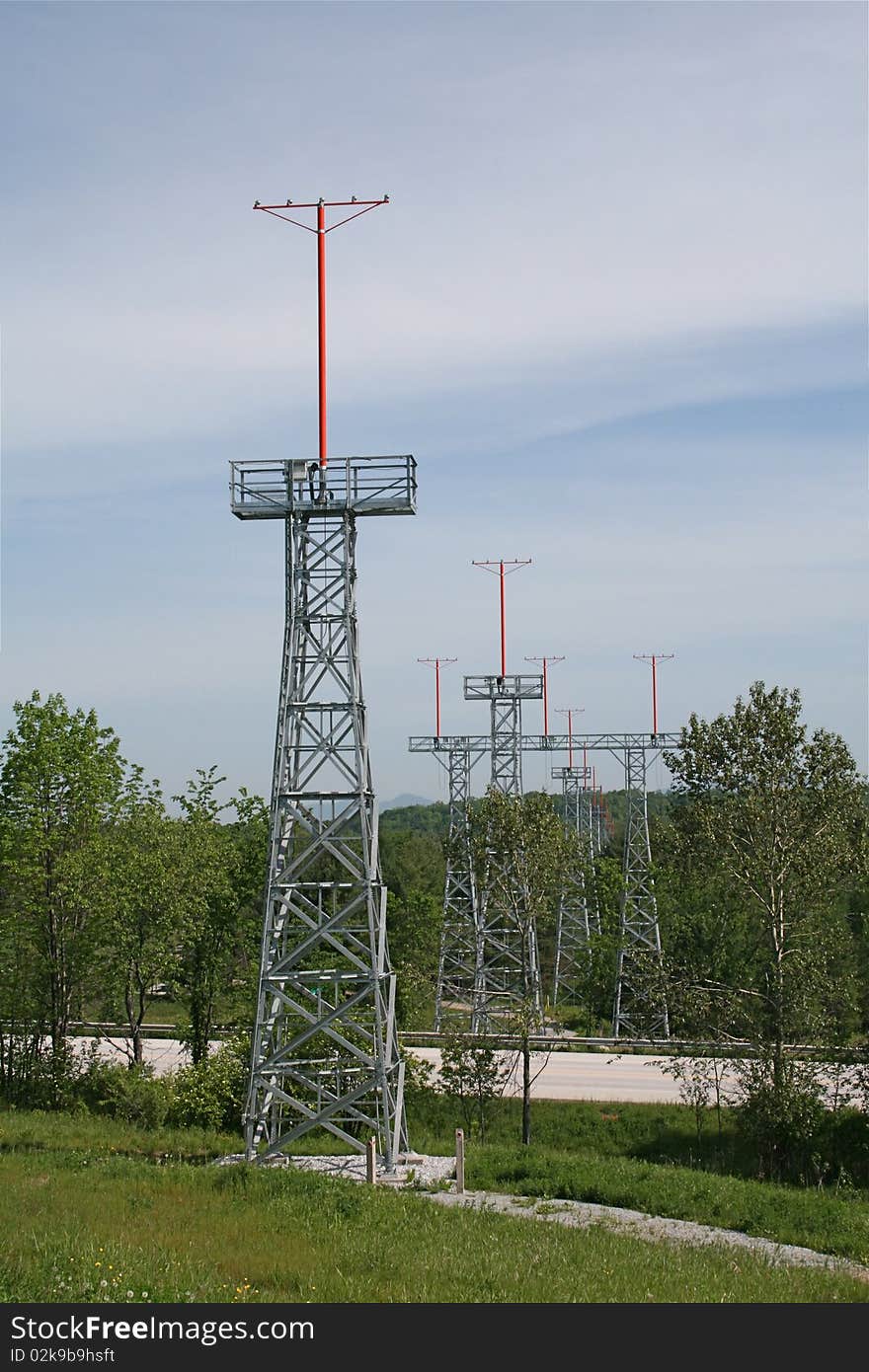 Airport Towers And Lights