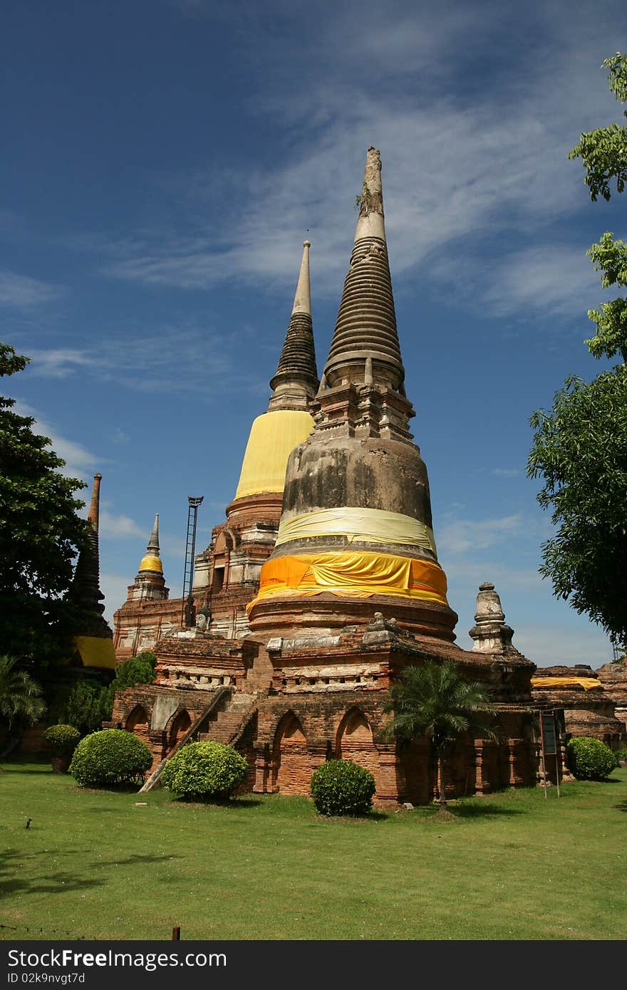 Thailand temple in Ayuttaya city. Thailand temple in Ayuttaya city