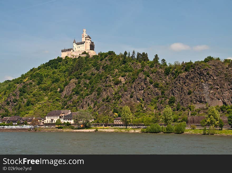 Marksburg in famous rhine valley