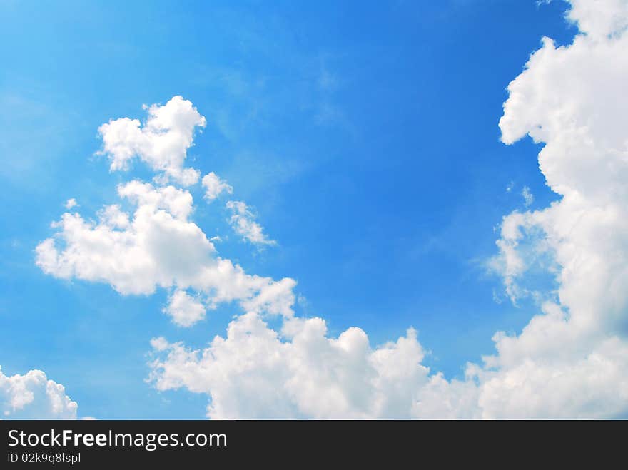 A beautiful picture of heaven and the clouds where you can write. A beautiful picture of heaven and the clouds where you can write