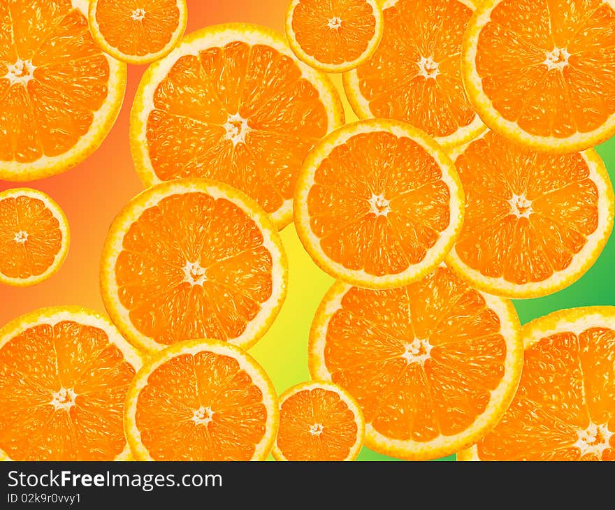 Orange background