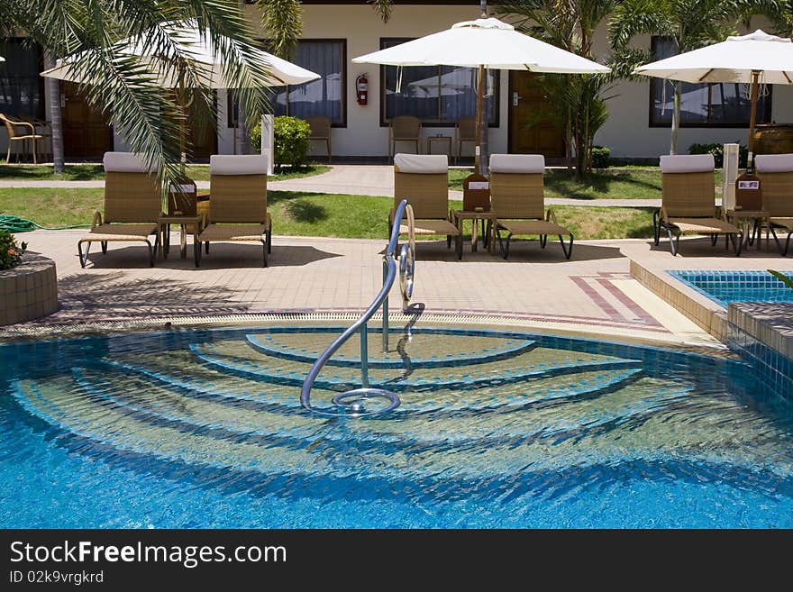 Swimming pool in hotel