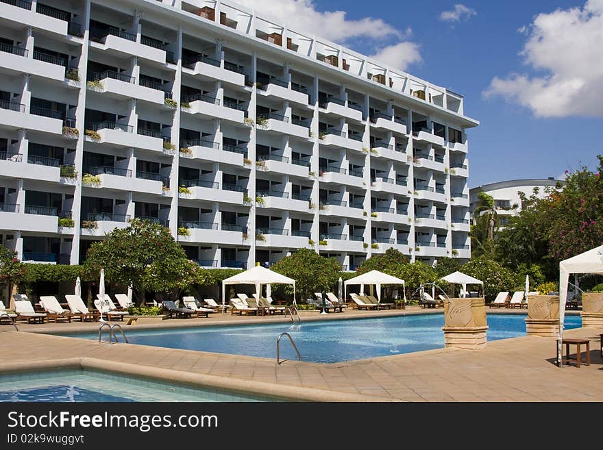 Swimming pool at the hotel. Thailand. Swimming pool at the hotel. Thailand.