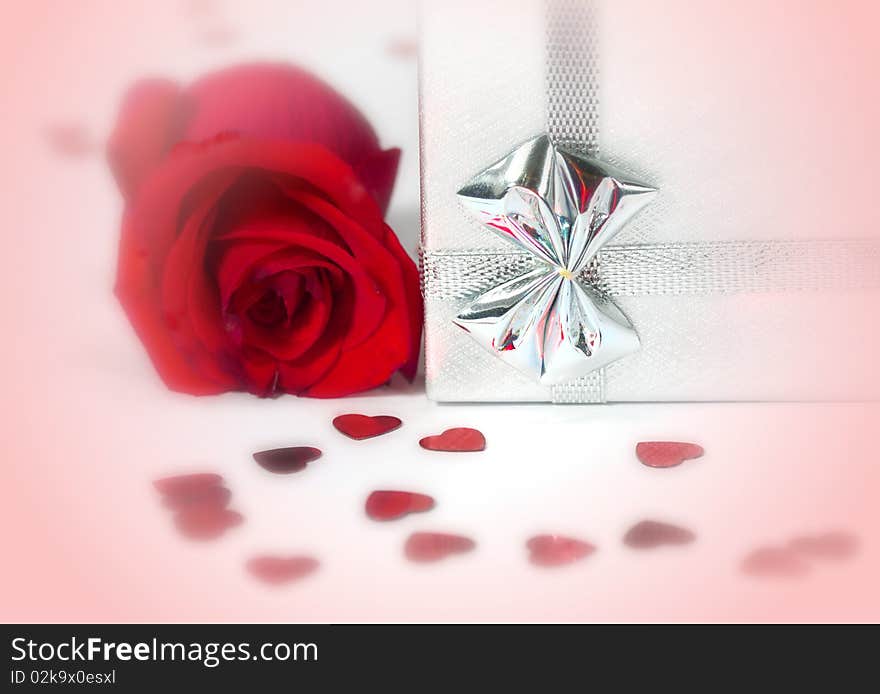 Silver Box With Rose