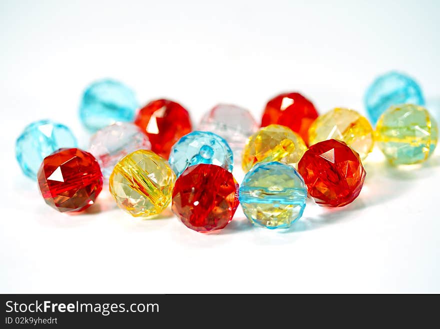 Colorful glass-pearls