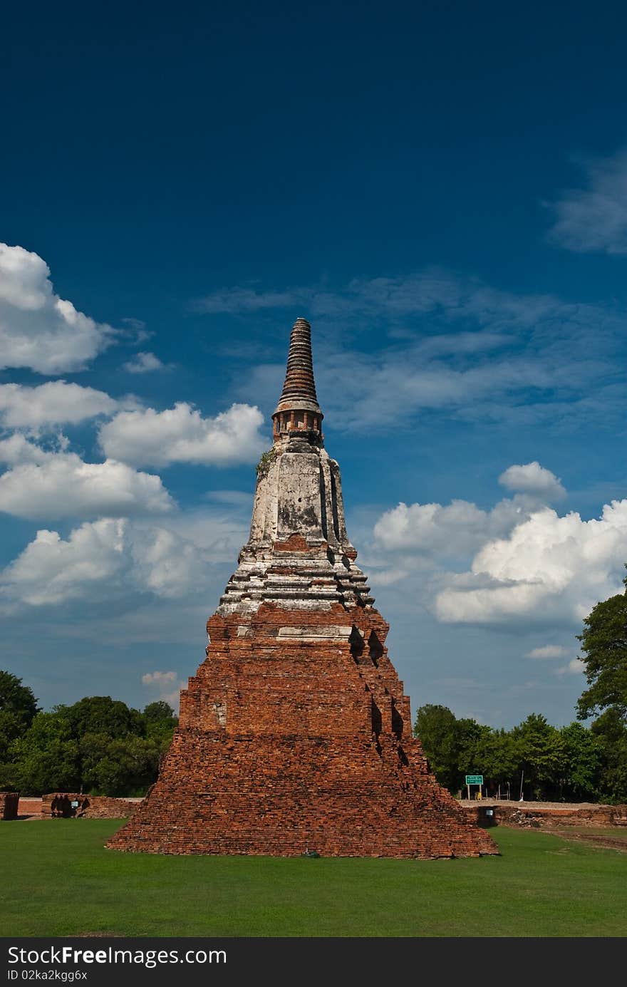 Beautiful ancient pagoda in thailand. Beautiful ancient pagoda in thailand