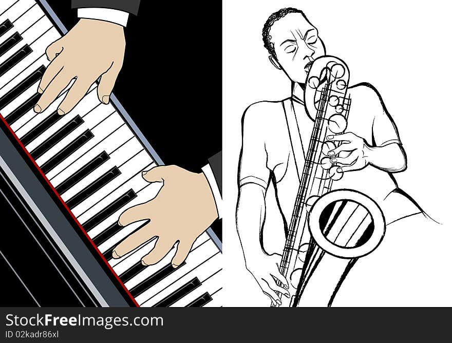 Pianist and saxophonist