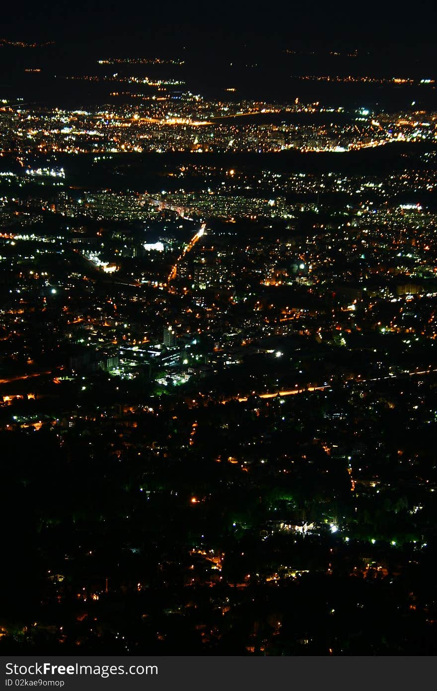 Sofia at night-time