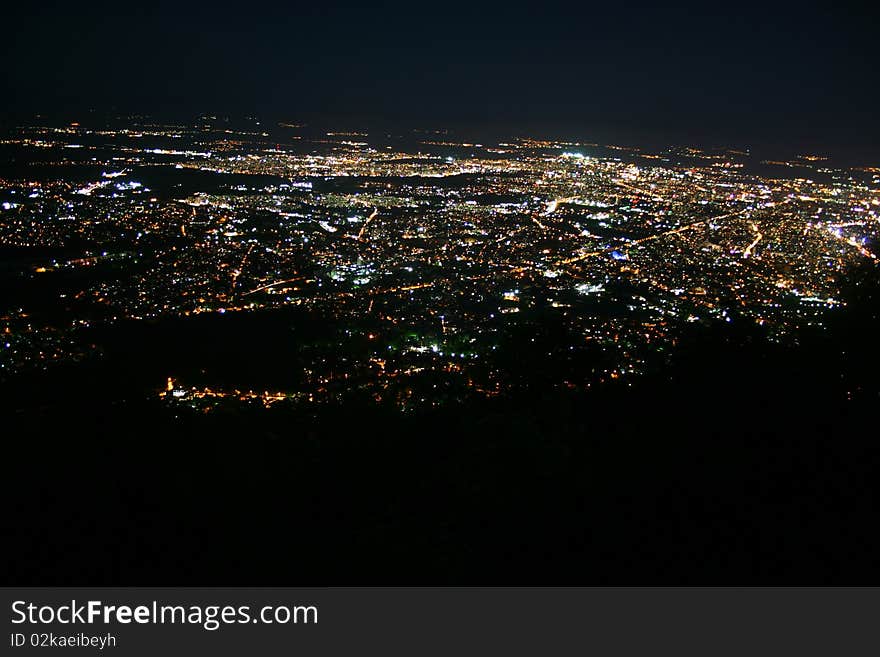 Sofia at night-time