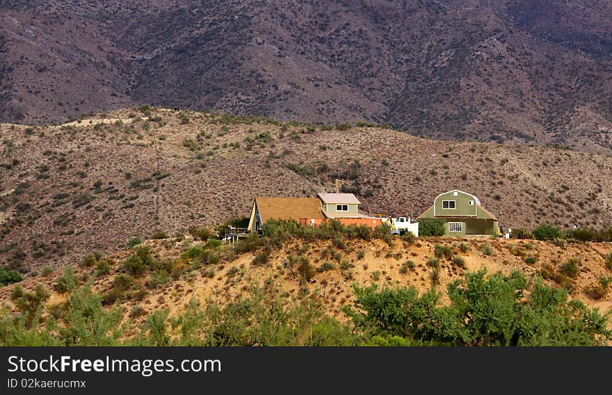 Desert landscape in Arizona with mountains. Desert landscape in Arizona with mountains