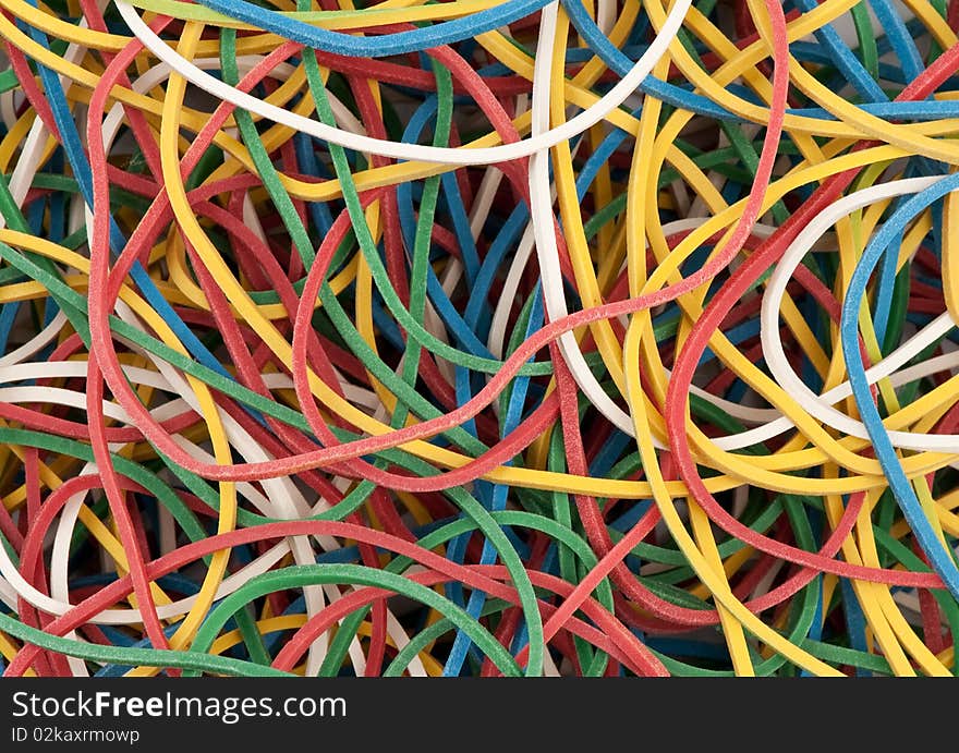 Colored rubber bands