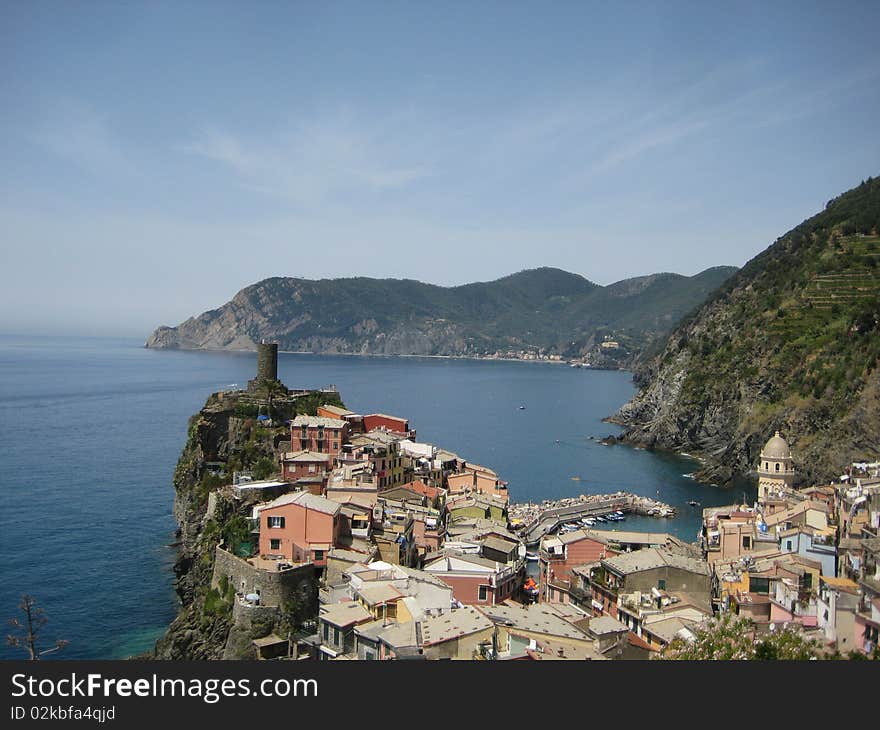 View of Vernazza, Cinque Terre, Italy