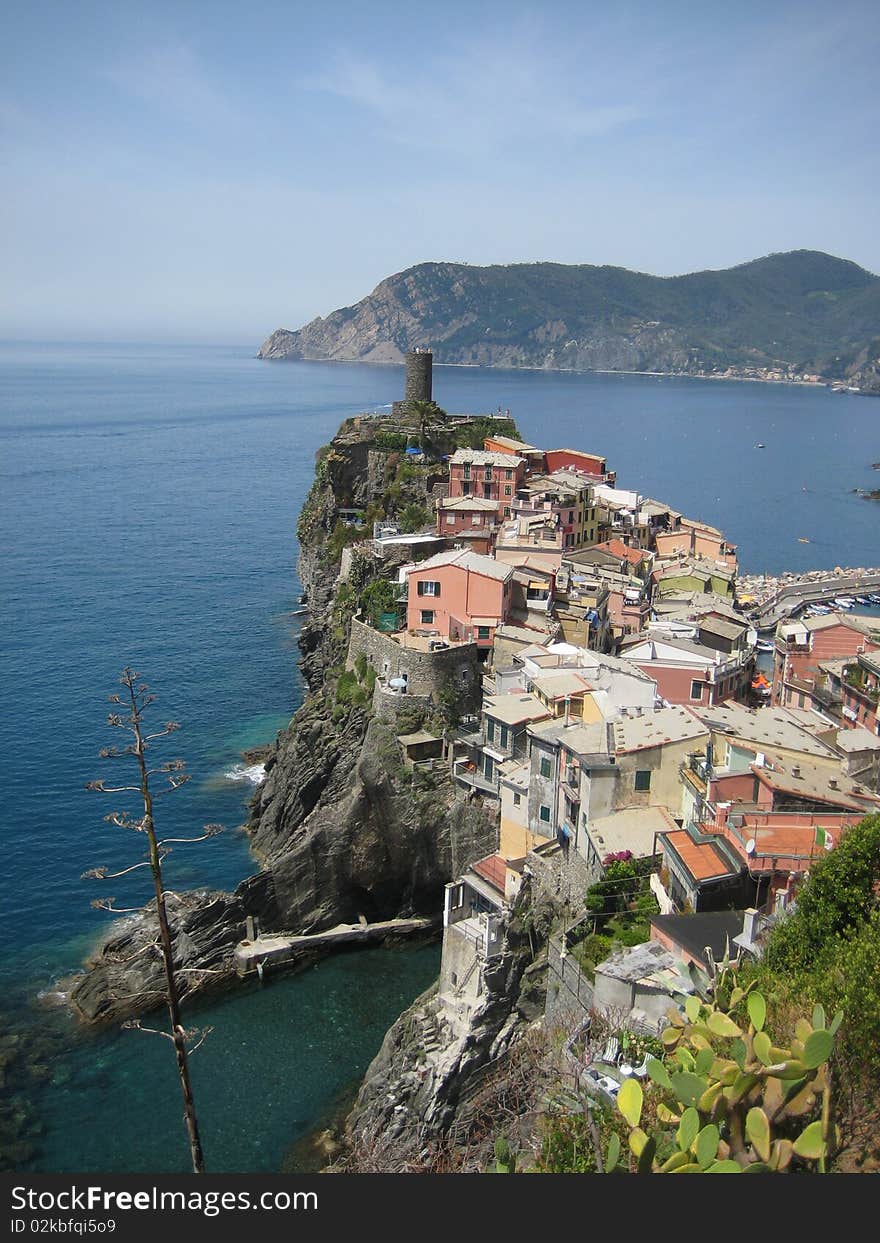 View of Vernazza, Cinque Terre, Italy